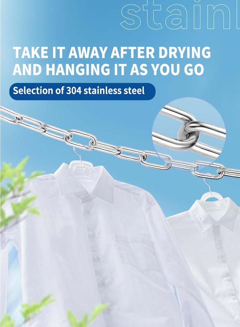 BEIRUI 10 m eters long Stainless steel chain, swing chain, clothesline chain, hanging basket chain, fence chain, indoor and outdoor hardware accessories - Image 2